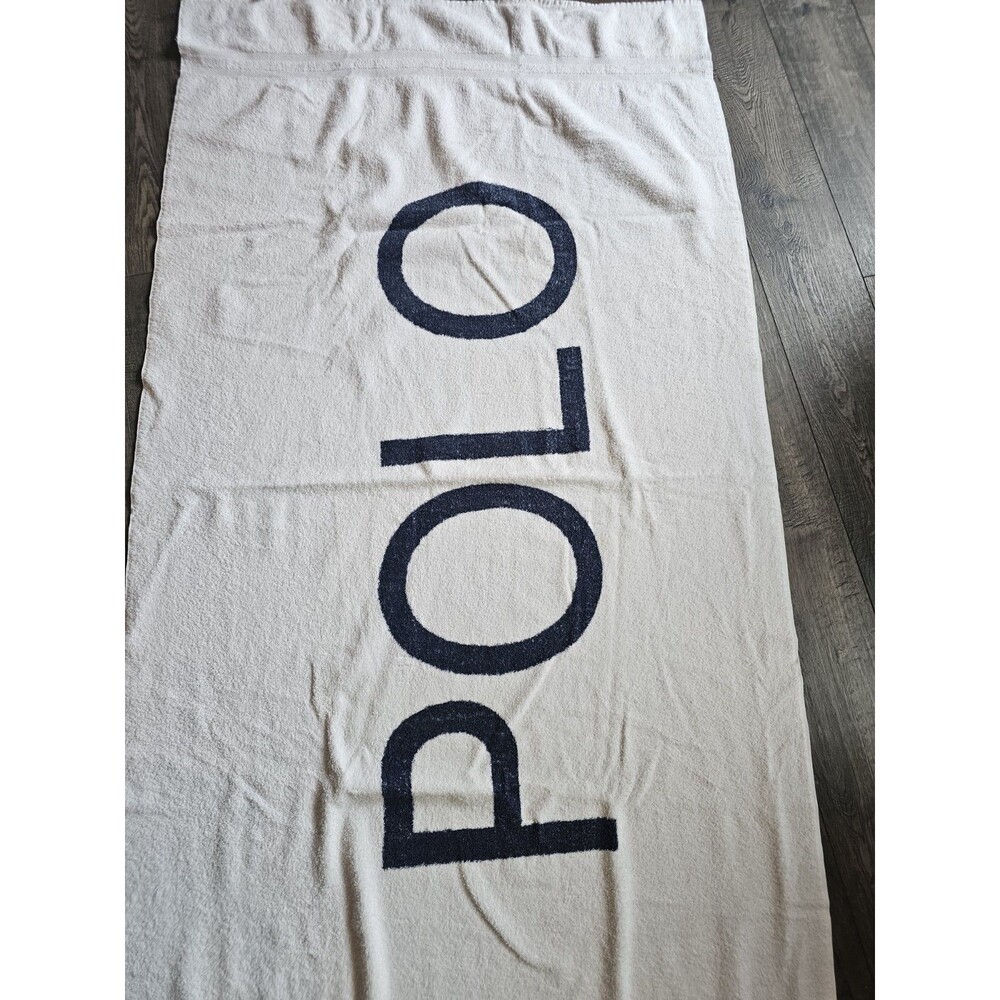 Vintage Polo Ralph Lauren Designer Spell Out Beach Towel